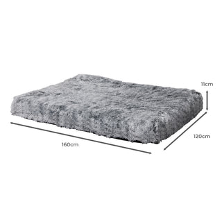 PaWz Replaceable Pet Bed Cover Plush XXL Charcoal XX-Large-1836526655775051778