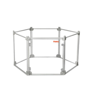 Pawz Pet Playpen Transparent Acrylic Clear Folding Dog Fence Kennel 6 Panel-1836526619263635457