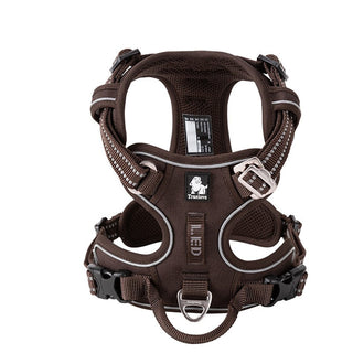 True Love No Pull Explosion Proof Dog Harness - Brown, S-1831155633014050817