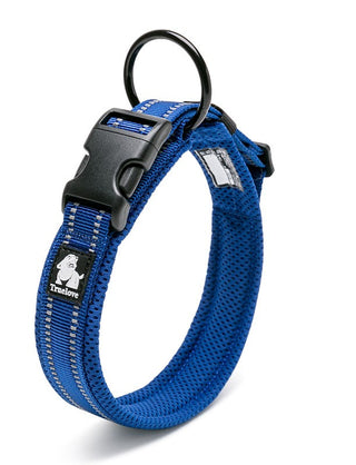 True Love Heavy Duty Reflective Dog Collar - Blue, 2XS-1831155604492783616