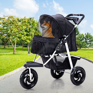 PaWz Pet Stroller Pram Dog Carrier Trailer-1831593129623556102