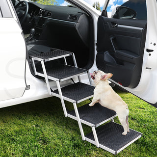 PaWz 5 Steps Dog Ramp Adjustable Height Black-1831593139614388230