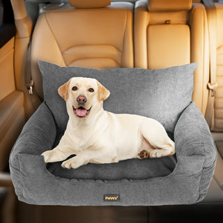 PaWz Pet Car Booster Seat Dog Protector L Grey Large-1836526659868692487