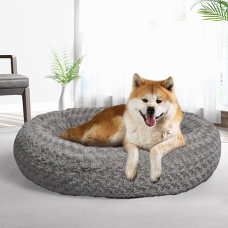 PaWz Calming Dog Bed Warm Soft Plush XL Grey X-Large-1831593097893646342