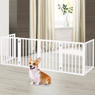 PaWz Wooden Pet Gate Dog Fence Safety White 100 Pack-1831593114322735110