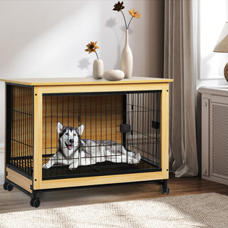 PaWz Wooden Wire Dog Kennel Side End XXL XX-Large-1831593140914622470