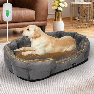 PaWz Electric Pet Heater Bed Heated XL Grey X-Large-1836526655481450502