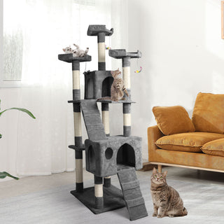 PaWz 184cm Cat Trees Scratching Post Grey-1836526679779053574