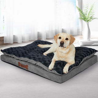 Dog Calming Bed Warm Soft Plush Comfy XL Grey X-Large-1836526650817384454