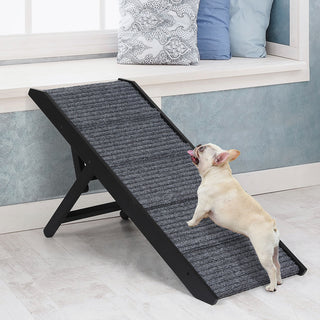 PaWz Adjustable Dog Ramp Height Stair Black-1831593090549420039