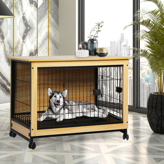 PaWz Wooden Wire Dog Kennel Side End XXL XX-Large-1831593140914622471