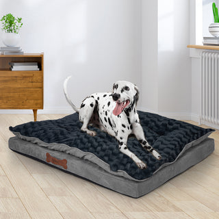 Dog Calming Bed Warm Soft Plush Comfy L Grey Large-1836526650536366087