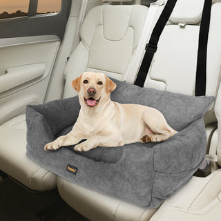 PaWz Pet Car Booster Seat Dog Protector L Grey Large-1836526659868692486