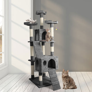 PaWz 184cm Cat Trees Scratching Post Grey-1836526679779053575