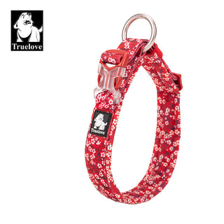 True Love Floral Dog Collar - Red, 2XL-1831155614244540416