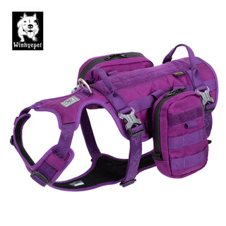 Whinhyepet Military Harness - Purple, M-1831155663376617472