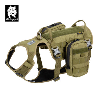 Whinhyepet Military Harness - Army Green, XL-1831155663234011136