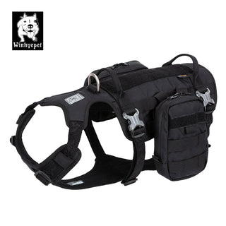 Whinhyepet Military Harness - Black, XL-1831155662848135168