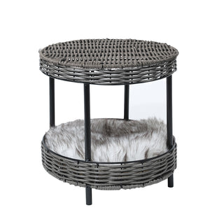 PaWz Rattan Pet Bed Elevated Raised-1831592715771580416