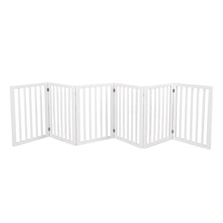 PaWz Wooden Pet Gate Dog Fence Safety White 100 Pack-1831593114322735104