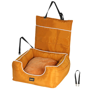 PaWz Pet Car Seat Travel Safety Carrier Orange-1836526661106012160