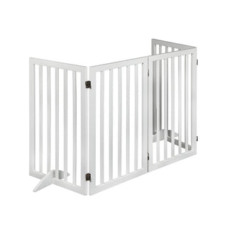 PaWz Wooden Pet Gate Dog Fence Safety White 800x 3MM-1831593102947782657