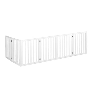 PaWz Wooden Pet Gate Dog Fence Safety White 100 Pack-1831593114322735105