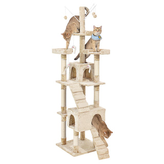 PaWz Cat Tree Scratching Post Scratcher Beige-1831592640127307777