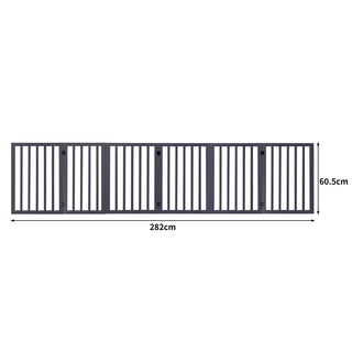 PaWz Wooden Pet Gate Dog Fence Safety Grey 100 Pack-1831593077375111170