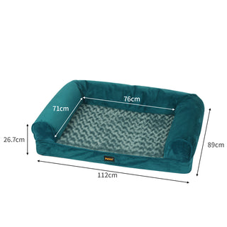 PaWz Pet Bed Sofa Dog Bedding Soft Warm L Blue Large-1831593135675936771