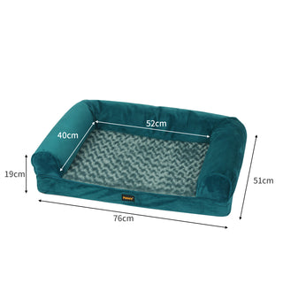 PaWz Pet Bed Sofa Dog Beds Bedding Soft M Blue Medium-1831593114956075010