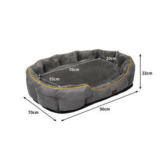 PaWz Electric Pet Heater Bed Heated L Grey Large-1836526655045242882