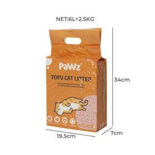 PaWz 2.5kg Tofu Cat Litter Clumping Peach-1836526662410440706