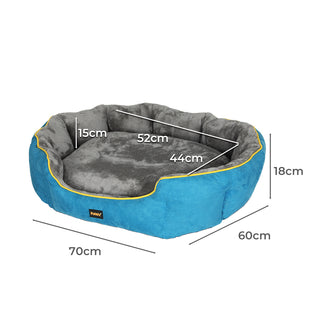 PaWz Electric Pet Heater Bed Heated M Blue Medium-1836526655183654914