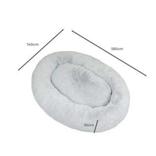 TheNapBed 1.8m Human Size Pet Bed Fluffy Grey-1836526659302461442