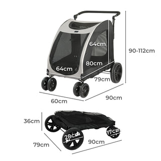 PaWz Pet Dog Stroller Pram Carrier Cat-1836526620219936770