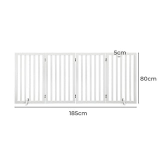 PaWz Wooden Pet Gate Dog Fence Safety White 800x 3MM-1831593102947782658