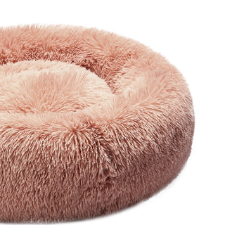 PaWz Pet Bed Cat Dog Donut Nest Calming L Pink Large-1831593093988749315