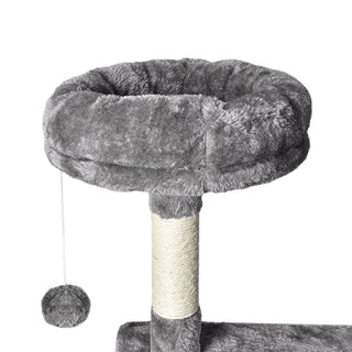 PaWz 130cm Cat Tree Toy Scratching Post Grey-1831593104872968196